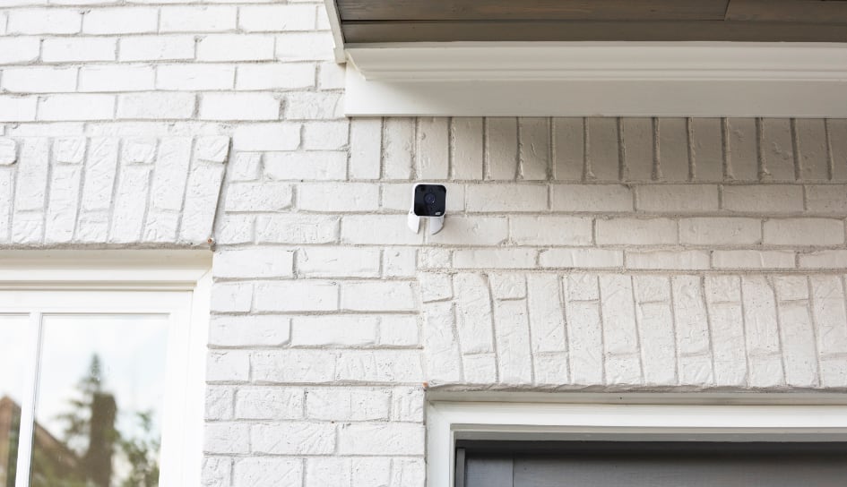 ADT outdoor camera on a Champaign home